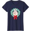 image:imageStar Wars The Force Awakens Christmas Crown BB8 Chest Logo TShirtNavy Blue