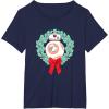 image:imageStar Wars The Force Awakens Christmas Crown BB8 Chest Logo TShirtNavy Blue