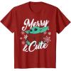 image:imageStar Wars The Mandalorian Christmas The Child Merry amp Cute TShirtCranberry Red