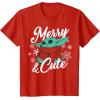 image:imageStar Wars The Mandalorian Christmas The Child Merry amp Cute TShirtRed