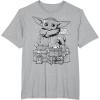 image:imageStar Wars The Mandalorian Christmas The Child Presents TShirtHeather Grey