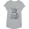 image:imageStar Wars The Mandalorian Christmas The Child Presents TShirtHeather Grey