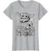 image:imageStar Wars The Mandalorian Christmas The Child Presents TShirtHeather Grey