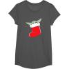 image:imageStar Wars The Mandalorian Grogu Christmas Holiday Stocking TShirtAsphalt Grey