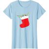 image:imageStar Wars The Mandalorian Grogu Christmas Holiday Stocking TShirtBaby Blue