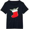 image:imageStar Wars The Mandalorian Grogu Christmas Holiday Stocking TShirtBlack