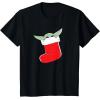 image:imageStar Wars The Mandalorian Grogu Christmas Holiday Stocking TShirtBlack