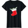 image:imageStar Wars The Mandalorian Grogu Christmas Holiday Stocking TShirtBlack