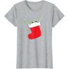image:imageStar Wars The Mandalorian Grogu Christmas Holiday Stocking TShirtHeather Grey