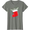 image:imageStar Wars The Mandalorian Grogu Christmas Holiday Stocking TShirtOlive Heather