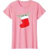 image:imageStar Wars The Mandalorian Grogu Christmas Holiday Stocking TShirtPink
