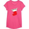 image:imageStar Wars The Mandalorian Grogu Christmas Holiday Stocking TShirtPink Heather