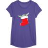 image:imageStar Wars The Mandalorian Grogu Christmas Holiday Stocking TShirtPurple Heather