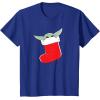 image:imageStar Wars The Mandalorian Grogu Christmas Holiday Stocking TShirtRoyal Blue