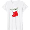 image:imageStar Wars The Mandalorian Grogu Christmas Holiday Stocking TShirtWhite