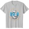 image:imageStar Wars The Rise of Skywalker BB8 Resistance Forever TShirtSilver Grey