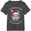 image:imageStar Wars Trooper Tangled Naughty Side Christmas TShirt TShirtDark Heather Grey