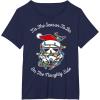 image:imageStar Wars Trooper Tangled Naughty Side Christmas TShirt TShirtNavy Blue