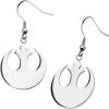 image:imageAmazon Collection Star Wars Jewelry Rebel Alliance Stainless Steel Dangle Hook Drop Earrings SALES1SWMD silver