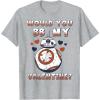 image:imageStar Wars BB8 BB My Valentine Hearts Graphic TShirt TShirtHeather Grey