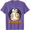 image:imageStar Wars BB8 Beep Quote Circle Design Graphic TShirt TShirtPurple Heather