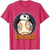 image:imageStar Wars BB8 Beep Quote Circle Design Graphic TShirt TShirtRed Heather