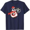 image:imageStar Wars BB8 Let the Good Times Roll Holiday TShirtNavy Blue