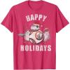 image:imageStar Wars Christmas BB8 amp Porgs Happy Holidays TShirtRed Heather