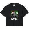 image:imageStar Wars Christmas I Am Your Father Vader Holiday Card Comfort Colors Crop TopBlack