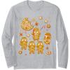 image:imageStar Wars Gingerbread Cookies Galactic Empire Holiday Long Sleeve TShirtHeather Grey