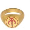 image:imageStar Wars Jewelry Mandalorian Symbol GoldPlated Matte Finish Mens Ring