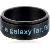 image:imageStar Wars Jewelry Mens A Long Time Ago Black IonPlated Stainless Steel Spinner Ring