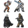 image:imageStar Wars Jewelry Mens Episode 8 Enamel Lapel Pin Set of 4 Jewelry Black One Size