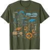 image:imageStar Wars Last Jedi R2D2 BB8 Droid Schematic TShirt TShirtOlive Green