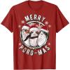 image:imageStar Wars Merry PorgMas Christmas Holiday TShirt TShirtCranberry Red