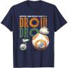 image:imageStar Wars Rise of Skywalker BB8 and DO Droid TShirtNavy Blue