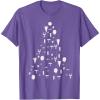 image:imageStar Wars Ship Ornaments Top Christmas Tree TShirt TShirtPurple Heather