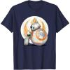 image:imageStar Wars The Rise of Skywalker BB8 DO Droid BFF TShirtNavy Blue