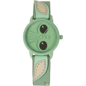 image:imageAccutime Kids Star Wars Baby Yoda Analog Quartz Wrist Watch with Small Face Green Accents for Girls Boys Kids All Ages MNL5028AZ