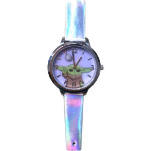 image:imageAccutime Kids Star Wars Baby Yoda Analog Quartz Wrist Watch with Small Face Silver Accents for Girls Boys Kids All Ages MNL5031AZ