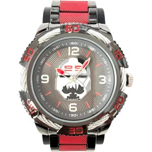 image:imageAccutime Mens Disney Lucas Film Star Wars The Bad Batch Gun Metal Analog Quartz Wrist Watch with Red Accents for Male Adults Model BAD8017AZ