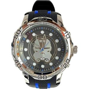 image:imageAccutime Mens Disney LucasFilm Star Wars The Bad Batch Silver Analog Quartz Wrist Watch with Blue Accents Black Strap for Male Man Adult Model BAD9001AZ