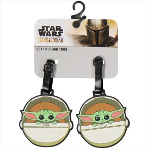image:imageFUL Star Wars 2Piece Suitcase ID Tag Set with Adjustable Straps Grogu Multi One Size