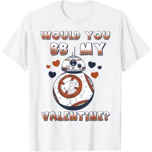 image:imageStar Wars BB8 BB My Valentine Hearts Graphic TShirt TShirtWhite