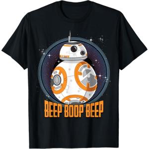 image:imageStar Wars BB8 Beep Quote Circle Design Graphic TShirt TShirtBlack