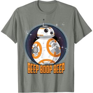 image:imageStar Wars BB8 Beep Quote Circle Design Graphic TShirt TShirtOlive Heather