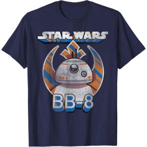 image:imageStar Wars BB8 Episode 7 Rebel Logo With Stripes TShirtNavy Blue