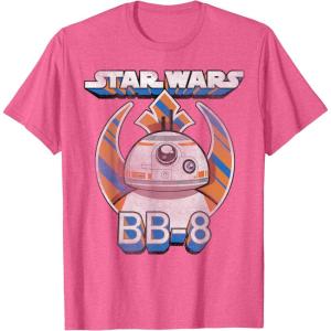 image:imageStar Wars BB8 Episode 7 Rebel Logo With Stripes TShirtPink Heather