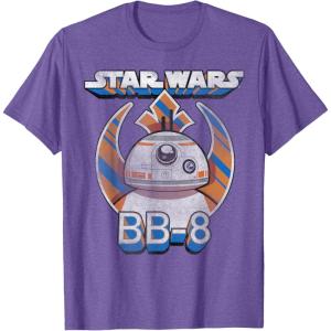 image:imageStar Wars BB8 Episode 7 Rebel Logo With Stripes TShirtPurple Heather