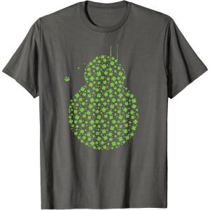 image:imageStar Wars BB8 Green Shamrocks St Patricks Day TShirtAsphalt Grey